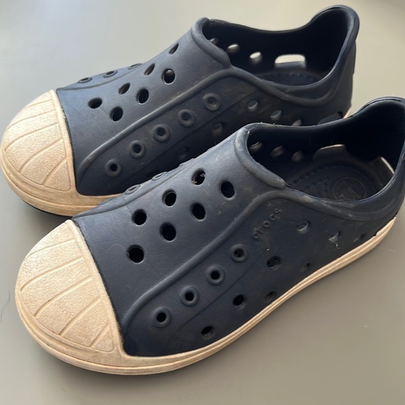 Crocs Sneaker Kid’s size 11 Navy Blue - Picture 1 of 4